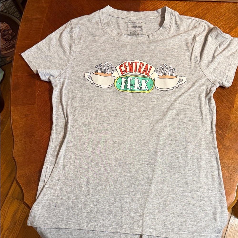 FRIENDS Gray Central Perk Short Sleeve Tee